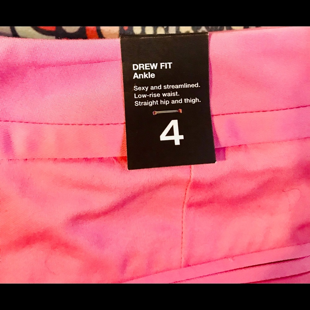 The Limited Pink Drew Foot Ankle Capris